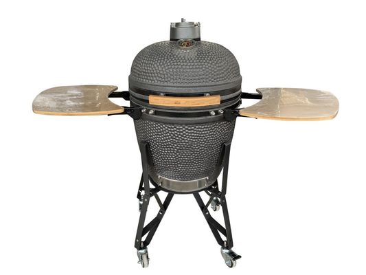Utensílios de cozinha externos 20 polegadas Kamado Grill carvão preto fosco cor 50 cm