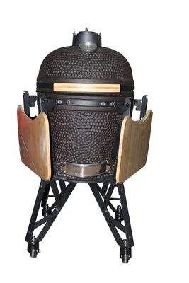 Utensílios de cozinha externos 20 polegadas Kamado Grill carvão preto fosco cor 50 cm