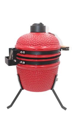 Churrasqueira Kamado a carvão externa 13 polegadas cor vermelha 32 cm