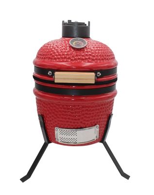 Churrasqueira Kamado a carvão externa 13 polegadas cor vermelha 32 cm