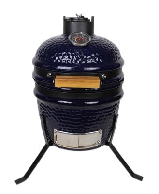 Churrasqueira Kamado de cerâmica 13 polegadas carvão ao ar livre cor marinho 32 cm