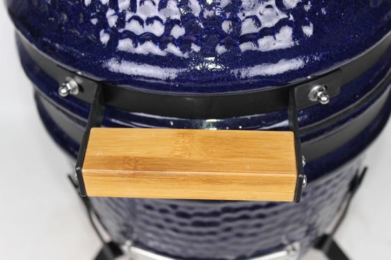 Churrasqueira Kamado de cerâmica 13 polegadas carvão ao ar livre cor marinho 32 cm