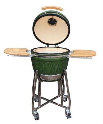 Utensílios de cozinha para grelha Kamado de 48 cm e 18 polegadas, tudo em uma cor verde