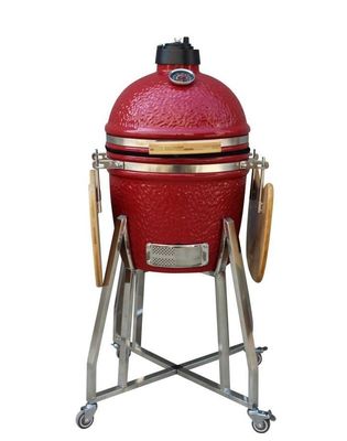 Utensílios de cozinha de aço inoxidável cor vermelha 39 cm 15 polegadas Kamado grill