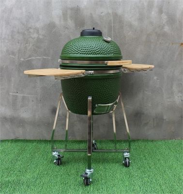 Grelhador Kamado de 18 Polegadas Cerâmica Carvão Cor Verde 48 cm