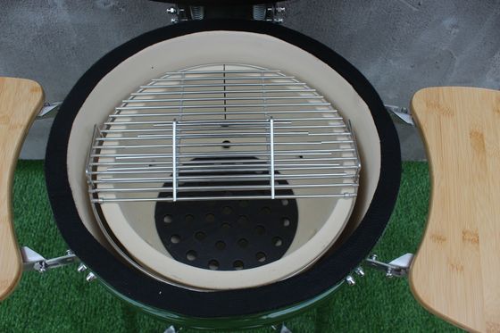 Grelhador Kamado de 18 Polegadas Cerâmica Carvão Cor Verde 48 cm