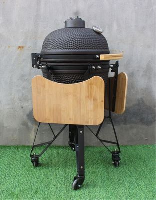 Cor preta fosca 50 cm 20 polegadas Churrasqueira Kamado carvão para uso externo