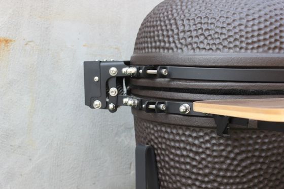 Churrasqueira de cerâmica a carvão de 20 polegadas cor preto fosco 51 cm ao ar livre
