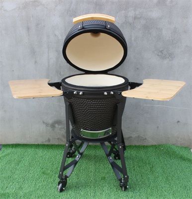 Cor preta fosca 50 cm 20 polegadas Churrasqueira Kamado carvão para uso externo