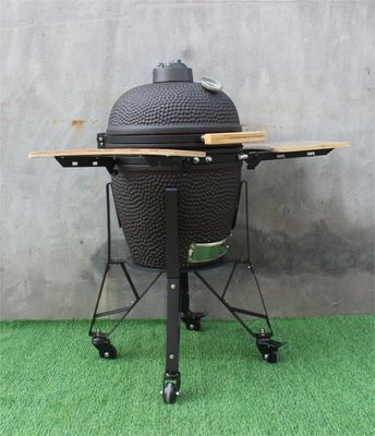 Churrasqueira de cerâmica a carvão de 20 polegadas cor preto fosco 51 cm ao ar livre