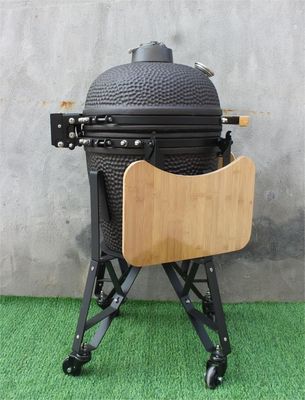 Churrasqueira de cerâmica de 20 polegadas ao ar livre preto fosco cor 51 cm