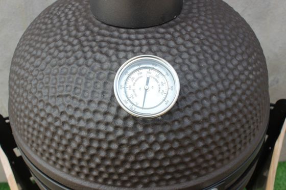 Churrasqueira de cerâmica Kamado de 20 polegadas ao ar livre cor preta fosca 51 cm