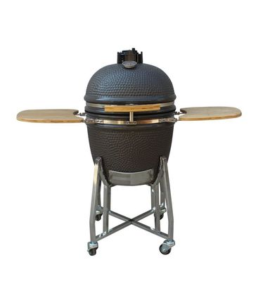 O alto nível da grade de um Kamado de 22 polegadas ateou fogo à cor exterior do cinza da grade do carvão vegetal da resistência
