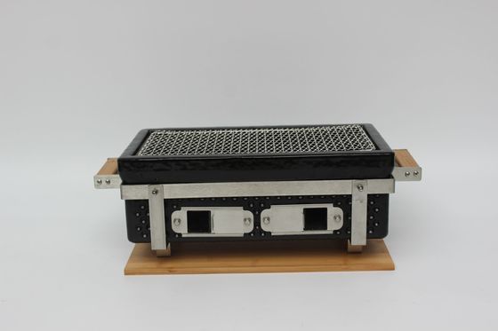 Grill de Carvão Cerâmico Hibachi Grill Retangular em Cor