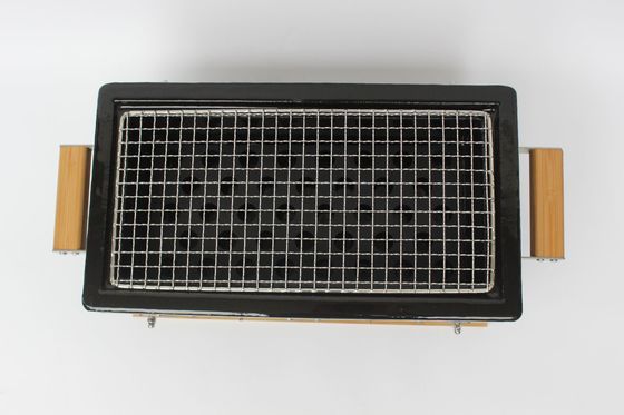 Grill de Carvão Cerâmico Hibachi Grill Retangular em Cor
