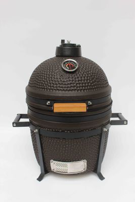Carvão exterior 16 polegadas Kamado Grill Cerâmica Matte Negro Cor 40cm