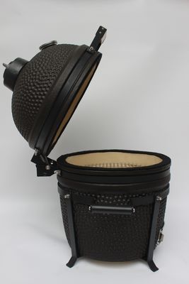 Carvão exterior 16 polegadas Kamado Grill Cerâmica Matte Negro Cor 40cm