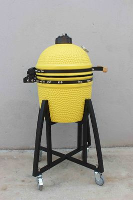 Cerâmica 16 polegadas Kamado Grill Carvão Limão Cor 40cm Com Carrinho E Sem Mesas Laterais